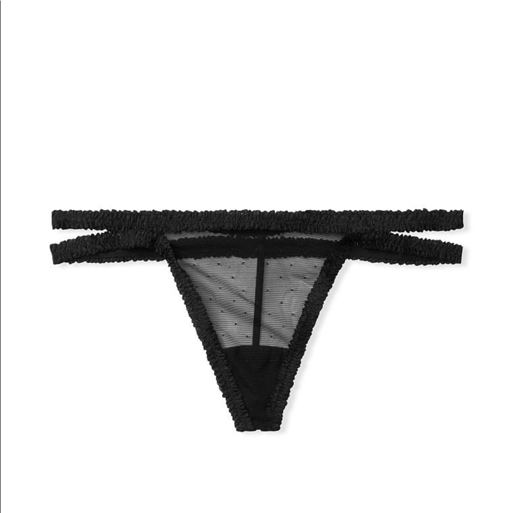 Victorias Secret Strappy Ruffle V-String Thong - Picture 4 of 6